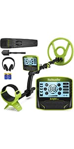 Metal Detector for Adults, 5 Professional Mode with Higher Accuracy 10” Waterproof Coil for Gold Detecting