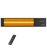 Infrared Heater 24H Timer Outdoor Heater, IP65, Memory Function Infrared Electric Patio Heater, 9 Levels Heating Touchscreen With Remote Electric heater, Restaurant Backyard, 1500W, Black