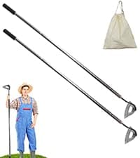 All-Steel Hardened Hollow Hoe,Garden Hoes for Weeding,Hollow Hoe for Gardening,Hoe Garden Tool,Garden Hoe for Backyard Weeding, Loosening, Farm Planting 2