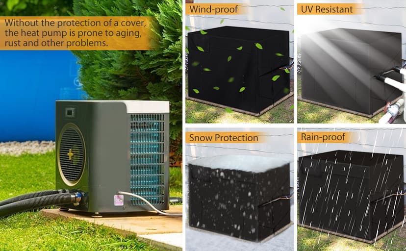 Outdoor Pool Heater Cover for Hayward,Winter Swimming Pool Heat Pump Covers for Outside Units,Pool Pump Equipment Cover