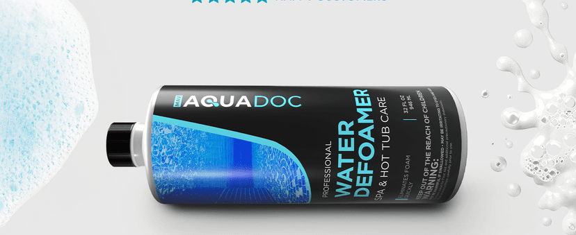 Hot Tub Defoamer - Spa Defoamer for Hot Tub Owners 32oz (2 Pack), Spa Anti Foam to Keep Foam Down, Hot Tub Chemicals Made in USA - AquaDoc