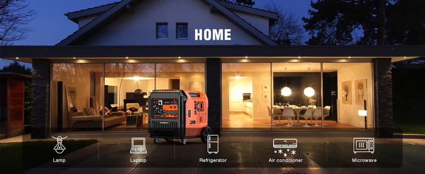 AIVOLT 11250 Wattages Dual Fuel Portable Inverter Generator Super Quiet Gas Propane Powered Remote/Electric Start Outdoor Generator ATS Ready for Home Back Up Food Truck, 50 State Approved