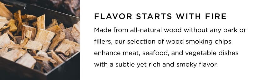 Fire & Flavor Premium All Natural Wood Chips for Smoker - Wood Chips for Smoking - Smoker Wood Chips - Smoker Accessories Gifts for Men and Women - Hickory - 2lbs