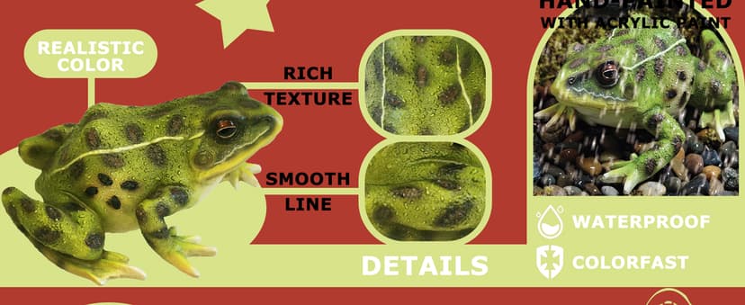 Sunthus Frog Garden Statues Toad Outdoor Decor Sculptures Yard Resin Decorations