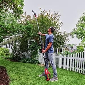 SKIL PWR CORE 40 Brushless 40V 10'' Pole Saw Kit with Over 9ft. Telescoping Shaft & Angled Head, Includes 2.5Ah Battery and Auto PWR Jump Charger - PS4561C-10