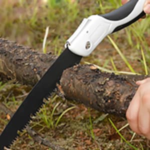 Folding Pruning Hand Saw 10 Inch Blades with SK5 Steel Blade for Tree Trimming, Camping, Gardening, Hunting, Cutting Wood, PVC, Bone with Ergonomic Handle Design