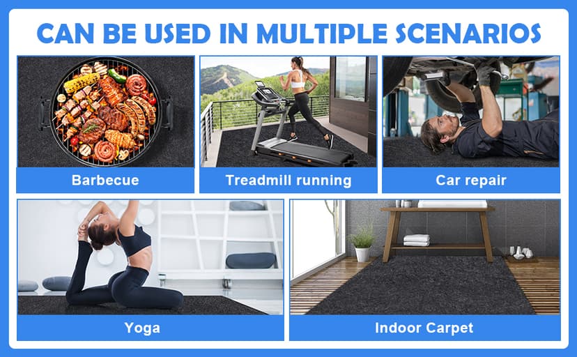 80 * 80 Inch Hot Tub Mat, Extra Large Inflatable Hot Tub Pad Outdoor Indoor, Waterproof Slip-Proof Backing, Absorbent Spa Pool Ground Base Flooring Protector Mat (80 * 80 Mat-Square)