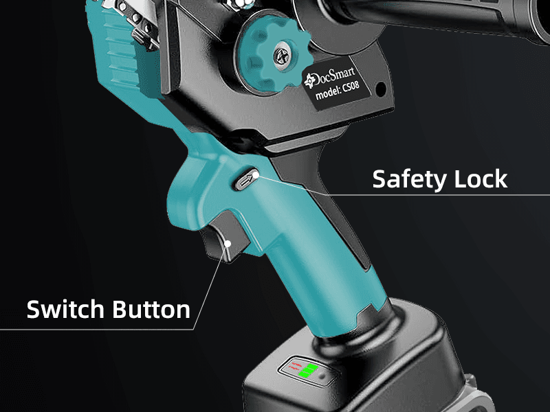 Mini Chainsaw Cordless, 8 inch & 6 inch Electric Chain Saw with 2 Pack Rechargeable Batteries, Battery Powered Handheld Saw for Trees Trimming Wood Cutting, Perfect Gardening Tools for Men Dad Husband