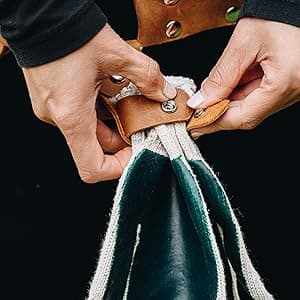 Botanica Leather Garden Tool Belt for Women with Glove Holder - Florist Belt - Durable Gardeners Tool Belt for Women - Gardening Belt - Gardening gift for women - Utility belt