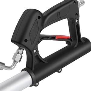 18FT Telescoping Pressure Washer Wand, Pressure Washer Extension Wands, Power Washer Gutter Cleaner with 5 Spray Nozzle Tips, 2 Hose Adapters