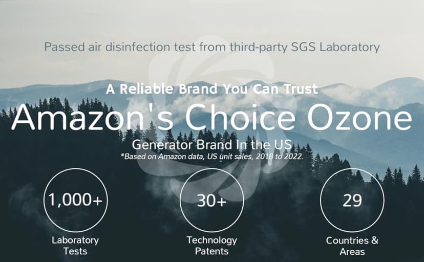 Airthereal MA5000 Commercial Ozone Generator, High Capacity Ozone Machine Odor Removal - Home Air Ionizers O3 Deodorizer for Rooms, Smoke, Cars and Pets, Eliminate Odors up to 2000sq.ft., Blue