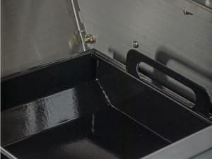 TITAN GREAT OUTDOORS Ash & Ember 13W Stainless Steel Rotisserie Grill, Rated 85 LB for Medium Game, 4 RPM Rotation Speed, Outdoor Grill with Dual Prong Spit Rod, Single Leg Bracket, and Spine Fork