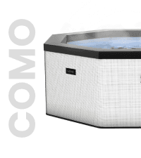 Tahoe Energy-Efficient Hot Tub Bundle | 4-Person Rigid Eco Foam Spa with Thermal Cover & Insulated Foam Mat | Charcoal Black