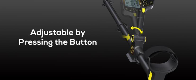 Metal Detector for Adults Waterproof - 2000mAh Chargeable Professional Cordless Gold Detector with LCD Display, Retractable Foldable Higher Accuracy Metal Detector with 10" IP68 Coil - OKESAM