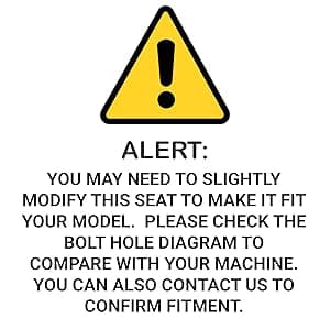 Riding Lawn Mower Garden Tractor Deluxe Seat for Variety of Brands (LMS2002) (Black)