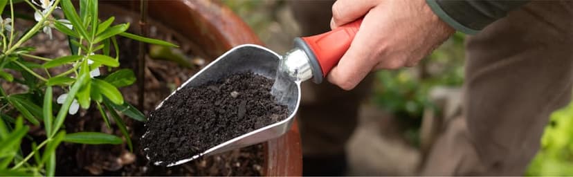 Garden Weasel Potting Scoop - Oversized | Dig and Transport | Planting and Gardening Hand Digging Tools, Heavy Duty Soil Scoop, Mini Gardening Shovel | 91362