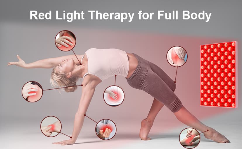 Red Light Therapy Lamp, Red Light Therapy for Body, Infrared Light Therapy Panel for Face with Stand, 660nm Red and 850nm Near Infrared LED Red Light Therapy Device at Home for Face and Body (2 Pack)