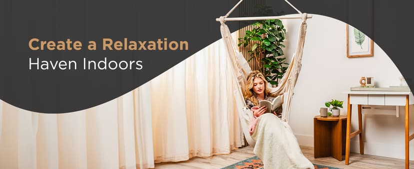 Indoor Hammock Chair Swing - Hanging Hammock Swing Chair - Indoor/Outdoor - Hanging Chairs for Bedroom, Patio, Porch, Swinging Chair Hammock for Adults - Built-In Footrest - Spacious Full Body Support