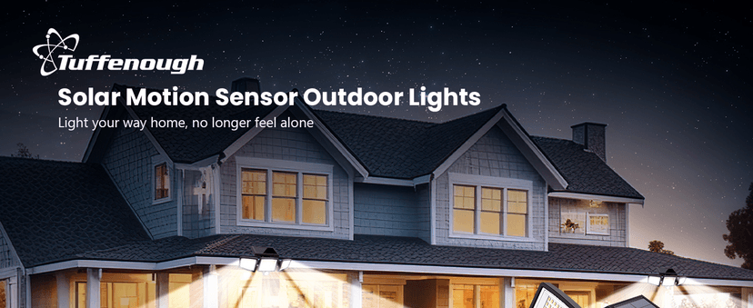 Tuffenough Solar Outdoor Lights 2500LM 210 LED Security Lights with Remote Control,3 Heads Motion Sensor Lights, IP65 Waterproof,270° Wide Angle Flood Wall Lights with 3 Modes(2 Packs)