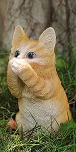 Gnome Statue Tree Face Outside Yard Art Outdoor Statue, 12 Inch Elf Out of The Window Tree Decor and Yard Decorations, Whimsical Gnomes Garden Sculptures & Statues, Fairy Tree Peeker Ornaments