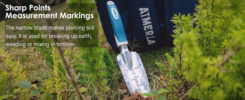 Gardening Tools Set of 9 Heavy Duty Garden Tools with Non-Slip Rubber Grip with Large Garden Bag for Tools Durable Hand Tools for Gardening, Weeding,Gardening Gifts for Women,Men