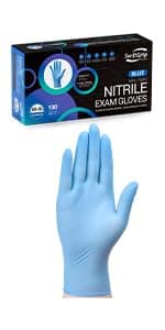 Pink Nitrile Gloves, 3-mil, Industrial Gloves Disposable Latex Free, for Cleaning & Esthetician, Rubber Powder-Free, 100-ct Box (Medium) Medium (Pack of 100)
