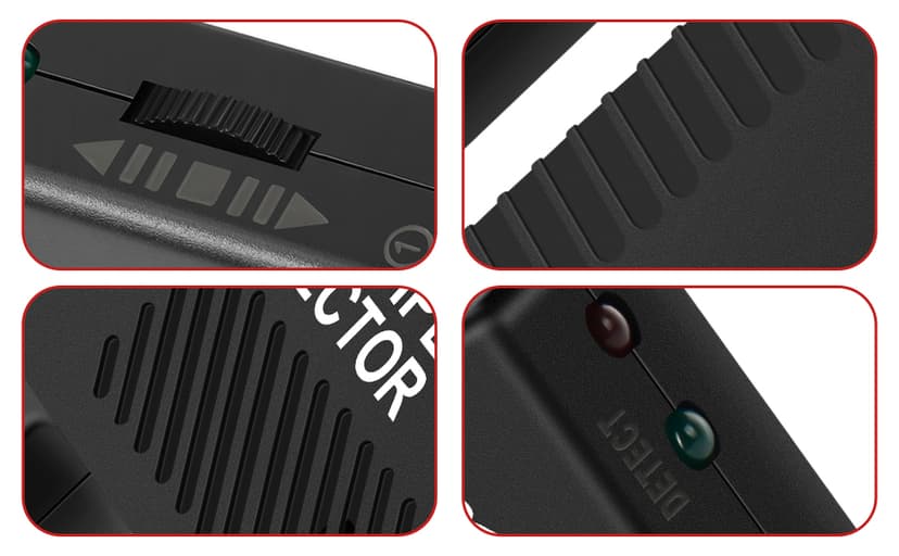 Wpp123 Metal Detector, Wire Pipe Power Detector, 3in1 Wall Scanner Metal Detectors High Sensitivity, Adjustable Wood Stud Finder Handheld Wall Scanner with Alarm for Indoor Decoration Structure