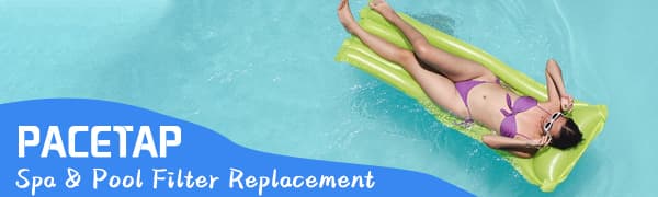 PACETAP 1 1/2" SAE Thread Screw in Spa Filter Replacement Compatible with Pleatco PWW50P3(NOT PWW50P4), for Unicel 6CH-940, for Filbur FC-0359, for Waterways 817-0050, Spa Hot Tub Filter for Viking