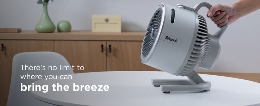 Shark FlexBreeze HydroGo Fan—Ultra-powerful portable fan with indoor + outdoor mist, Up to 70 feet of reach, corded & cordless, up to 12-hr. battery, 5 speeds, evaporative misting, Dove, FA052DV