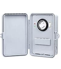 BN-LINK Pool Pump Timer, Outdoor Mechanical Timer Box, Heavy Duty 24 Hour Programmable, 2HP 40A Max, 120, 240, 277 VAC, for Pool Pump, Water Heater, Fans, SPA, ETL Listed