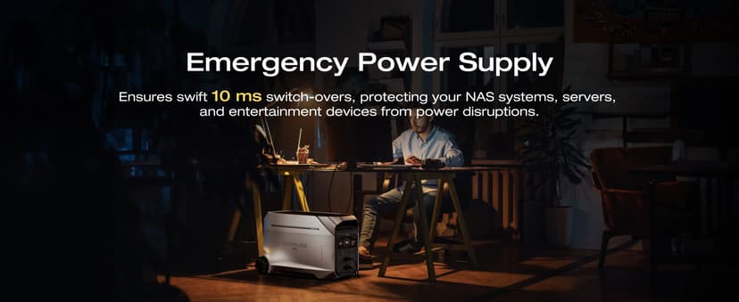 EF ECOFLOW DELTA Pro 3 Portable Power Station, 4096Wh LFP Battery, Expandable to 48kWh, 120/240V 4000W AC Output, Solar Generator for Home Use, Camping Accessories, Emergencies, Power Outages, RVs