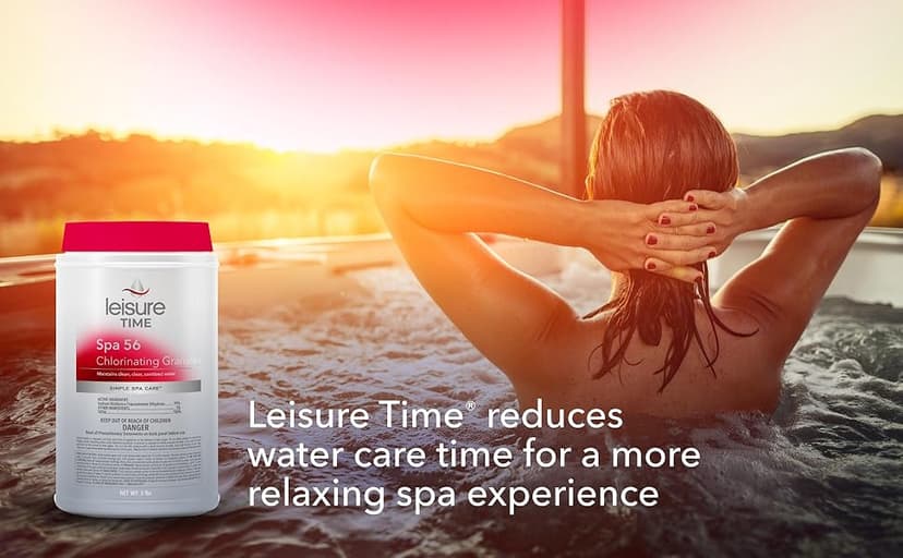 Leisure Time E5 Spa 56 Chlorinating Granules for Spas and Hot Tubs - Maintains Clean, Clear, Sanitized Water, 5 lbs