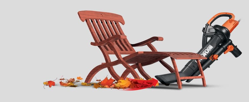 WORX 12 Amp Trivac 3-in-1 Electric Leaf Blower/Mulcher/Vacuum WG509 Metal Impeller for Fine Mulching