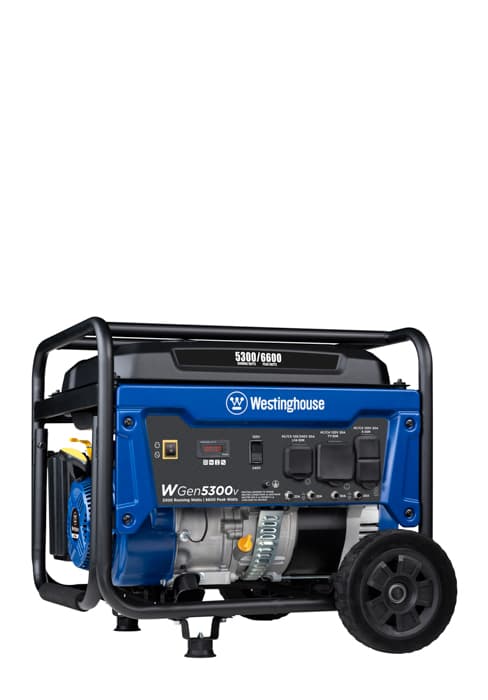 Westinghouse 4650 Peak Watt Dual Fuel Portable Generator, Remote Electric Start with Auto Choke, RV Ready 30A Outlet, Gas & Propane Powered