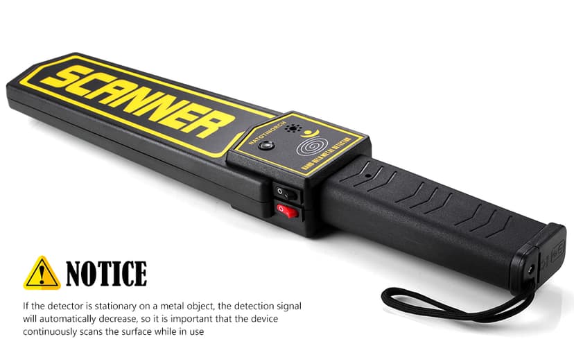 Handheld Metal Detector Wand Security Scanner,High-Sensitivity Security Wand Metal Detector, Detection of Various Electronic Metal Products