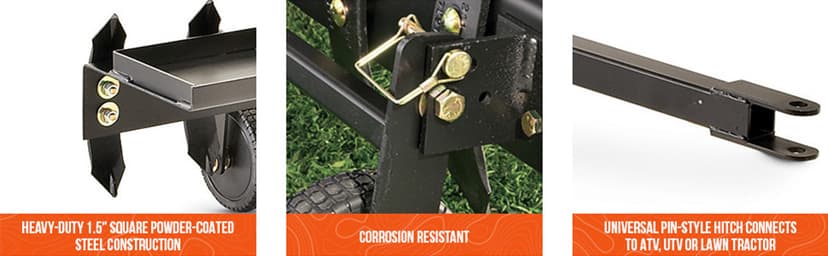 Guide Gear Plow Attachment for Lawn Tractor and ATV, 48 Inches Tow-Behind UTV/ATV Plow