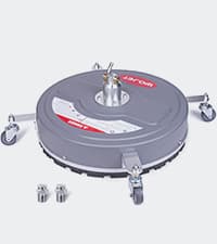 22" Pressure Washer Surface Cleaner with 4 Wheels & Dual Handles & 3 Nozzles, 4500PSI 6GPM Stainless Steel Pressure Washer Attachment for Concrete Driveway Sidewalk Deck Patio, Commercial Grade