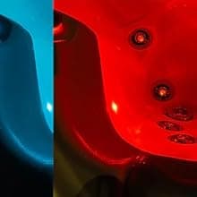 Dallas 6 - Person 82 - Jet Acrylic Hot Tub with LED Lights, Ozonator, and Cover in Ice White