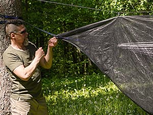 Foxelli XL Hammock Net – 12ft Net for Hammocks, Lightweight Portable Hammock Netting, Fast and Easy Set Up, Fits All Camping Hammocks