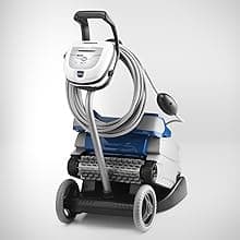 Polaris 8050 Sport Robotic Pool Cleaner, Automatic Vacuum for InGround Pools up to 40ft, Wall Climbing Vac w/ Strong Suction & Easy Access Transparent Lid
