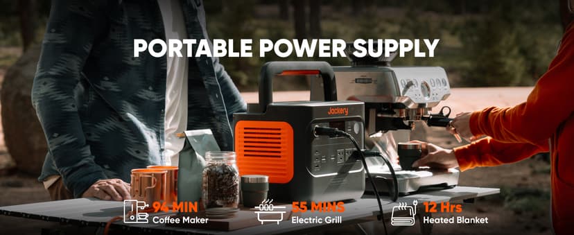 Jackery Solar Generator 1000 v2 with 200W Solar Panel(2024 New),1070Wh Portable Power Station LiFePO4 Battery,1500W AC/100W USB-C Output, 1Hr Fast Charge for Outdoor,Off-Grid Living,RV,Emergency