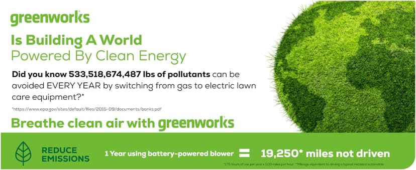 Greenworks 80V 8" Brushless Cordless Edger, Battery and Charger Not Included