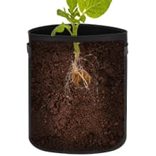 4 Packs 10 Gallon Potato Grow Bags, Heavy Duty Nonwoven Fabric Pots with Handles for Planting Vegetables, Flowers