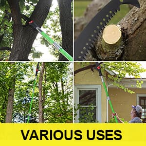 27 Feet Tree Pole Pruner Manual Branches Trimmer Tree Branch Garden Tools Loppers Hand Pole Saws Extendable Height