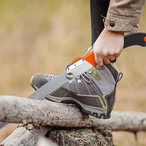 REXBETI Folding Saw, Heavy Duty 11 Inch Extra Long Blade Hand Saw for Wood Camping, Dry Wood Pruning Saw With Hard Teeth, Quality SK-5 Steel