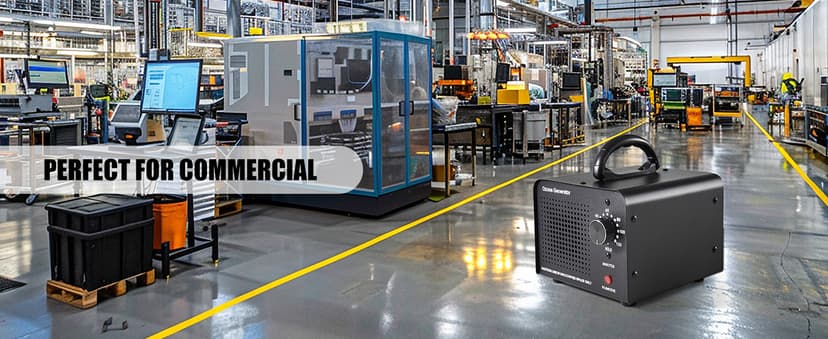 HHGM 48,000mg/h High Capacity Ozone Machine Generator, Commercial Industrial Quartz Tube Air Purifier, Ionizer & Deodorizer Ozone Odor Eliminator Suitable for Home, Car, Basements, Pets, Smoke, Farms