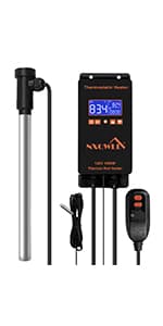 1500W 120V Titanium Heater Assembly with Sensor, for Bathtub Pool Water Tank Cattle Trough, Submersible Hot Tub Heater, Portable Electric Heater