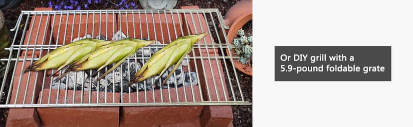 Stainless Steel Warming Rack Compatible with Masterbuilt Gravity Series 1050 Digital Charcoal Grill + Smoker, Foldable Grate Replacement Parts of MB20041220