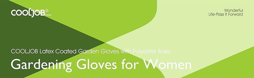 COOLJOB 2 Pairs Gardening Gloves for Women Ladies, Breathable Rubber Coated for Yard Garden, Outdoor Indoor Protective Work, Medium Size, Lavender Purple & Apple Green