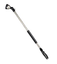 RESTMO Watering Wand Heavy Duty, Metal Garden Hose Wand with 10 Spray Patterns, 15-Inch Long Hose Nozzle Sprayer with Thumb Flow Control, Ideal to Water Hanging Baskets and Shrubs
